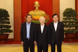 Vietnamese, Cambodian, Lao top leaders discuss cooperation orientations