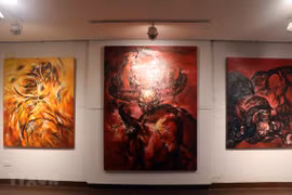 Paintings feature the buffalo – zodiac sign for 2021