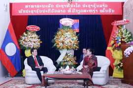 HCM City leaders pay New Year visit to Lao Consulate General