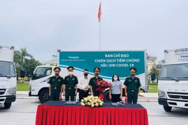 Refrigerated trucks allocated to Military Regions for COVID-19 vaccine transport