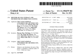 Vietnam’s biotechnology invention receives patent in US