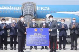 COVID-19 vaccines, medical equipment donated in NA leader’s trip handed over