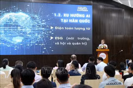 At the AI solution conference (Photo: VNA)