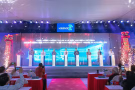 The inauguration ceremony for the Vaksindo Vietnam veterinary vaccine factory. (Photo: VNA)