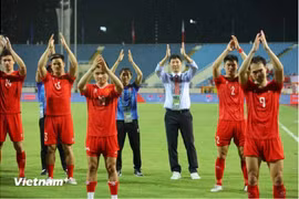 Vietnam secure a 3-2 victory over the Philippines in the World Cup qualifier at My Dinh National Stadium in Hanoi on June 6 evening. (Photo: VNA)