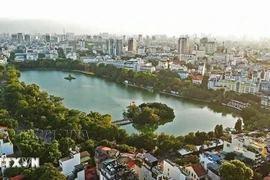 A bird's view of Hanoi (Photo: VNA)