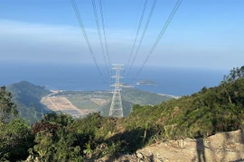The 500 kV Line Circuit 3 seen in the central province of Ha Tinh. (Photo: VGP)
