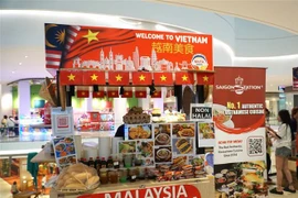 A booth showcasing various pho dishes from Sai Gon Station. (Photo: VNA)