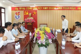 At the working session between Nghe An and the US sides on June 12. (Photo: VNA)