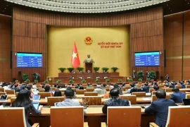 The 15th National Assembly (NA) adopts the Law on People's Air Defence on November 27. (Photo: VNA)
