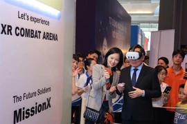 An AI expo was held in Hanoi in August. The Government has made great strides in supporting and promoting the development of AI enterprises in Vietnam. (Photo: VNA) 