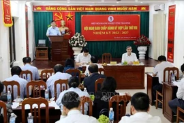 Representatives from Thai Binh province authority and businesses at the launching of the campaign. (Photo: VNA)