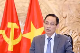 Secretary of the Party Central Committee and head of its Commission for External Relations Le Hoai Trung (Photo: VNA)