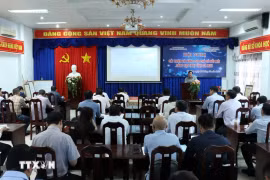 Participants at the conference on October 16 to discuss solutions to improve the Provincial Innovation Index (PII). (Photo: VNA)