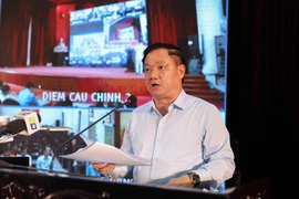 Chairman of the provincial People’s Committee Nguyen Khac Than speaks at the launch ceremony (Photo: VNA)