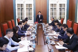 President Luong Cuong speaks at the working session with the Party Central Committee’s Commission for Internal Affairs on November 27. (Photo: VNA)