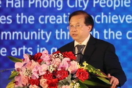 Deputy Minister of Culture, Sports and Tourism Ta Quang Dong speaks at the event (Photo: VNA)