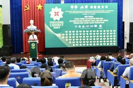 The workshop on developing indigenous resources and local economies through regional linkages is held as part of the Mekong Connect Forum 2024. (Photo: VNA)