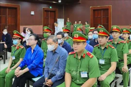 Defendants at the court (Photo: VNA)