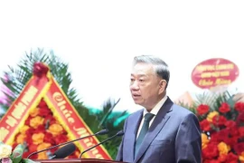 Party General Secretary To Lam speaks at the 7th patriotic emulation congress of the Vietnam War Veterans' Association (VWVA) on December 4. (Photo: VNA)