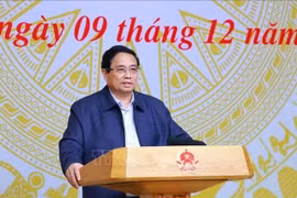 Prime Minister Pham Minh Chinh, who is also Chairman of the Central Emulation and Commendation Council, chairs its 10th meeting Hanoi on December 9. (Photo: VNA)