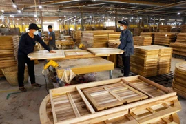 Workers at a furniture manufacturing company in Binh Dinh Province. The UK – Vietnam Free Trade Agreement is one the key drivers of growth in timber and wood product exports to the UK. (Photo: VNA)