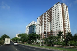 Apartment buildings in HCM City's District 7. (Photo: VNA)