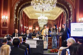 Top leader attends ceremony honouring outstanding Francophone enterprises (Photo: VNA)