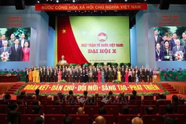 The Presidium of the 10th Central Committee of the Vietnam Fatherland Front (Photo: VNA)