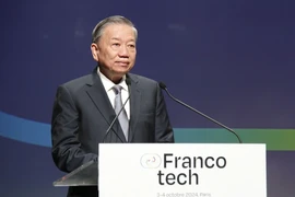 Party General Secretary and President To Lam speaks at the event. (Photo: VNA)