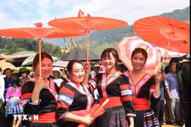 Girls from the Mong ethnic minority group in Lai Chau (Photo: VNA)