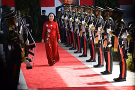 Vice State President Vo Thi Anh Xuan is paying a trip to Indonesia from September 19-21 to attend the inauguration ceremony of Indonesian President Prabowo Subianto. (Photo: VNA)