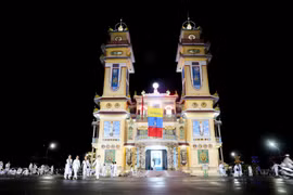 Unique architecture of Cao Dai Holy See in Tay Ninh