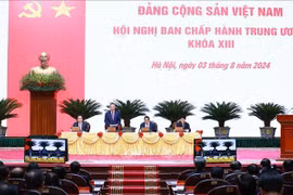 At the opening session of the 13th Party Central Committee's meeting on the morning of August 3, 2024. (Photo: VNA)