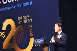 RoK Minister of Employment and Labor Lee Jung-sik speaks at the EPS Conference. (Photo: VNA)