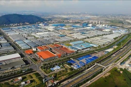 An overview of Van Trung industrial park in Viet Yen District, Bac Giang province (Photo: VNA)
