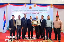 The Consulate General of Vietnam in Preah Sihanouk province, Cambodia, holds a ceremony on August 28 to celebrate the 79th National Day of Vietnam. (Photo: VNA)