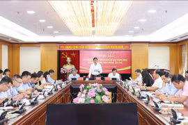 At the press briefing held in Hanoi to announce the outcomes of the 28th meeting of the Central Steering Committee for Prevention and Control of Corruption and Negative Phenomena (Photo: VNA)