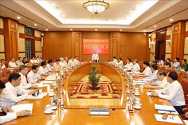 Party General Secretary and State President To Lam speaks at the meeting (Photo: VNA)