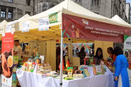 Vietnam pavilion at the Germany’s Leipzig cultural exchange week. (Photo: VNA)