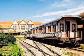 Da Lat railway station running night trains