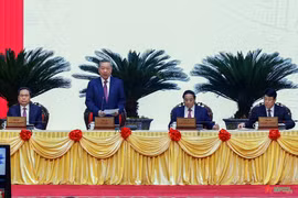 General Secretary To Lam speaks at the Party Central Committee meeting (Photo: VNA)