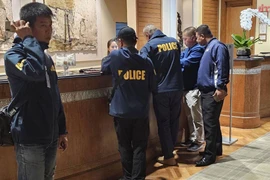 Thai police arrive at the site for investigation (Photo: Khaosod)