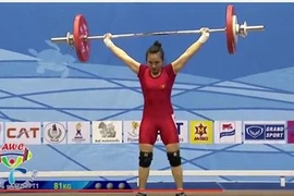 Thuy wins bronze at Asian Weightlifting Championships