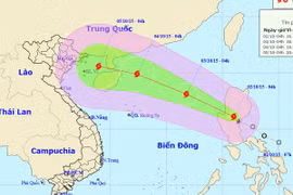 Tropical storm Mujigae enters East Sea