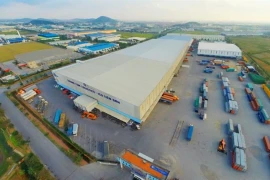 A corner of the Tien Son Inland Container Port. (Photo: baodautu.vn)