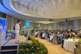 Grace Fu, Singaporean Minister for Sustainability and the Environment, speaks at the dialogue on May 9. (Photo: VNA)