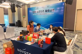 Businesses at the event. (Photo courtesy of KOTRA Hanoi)