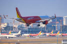 An aircraft of Vietjet (Photo: VNA)