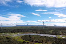 A wind power plant in Gia Lai province. (Photo: VNA)
